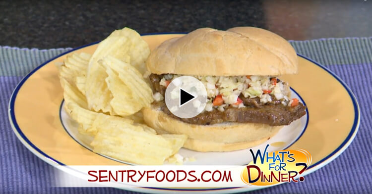 Recipe: BBQ Flat Iron Sandwich