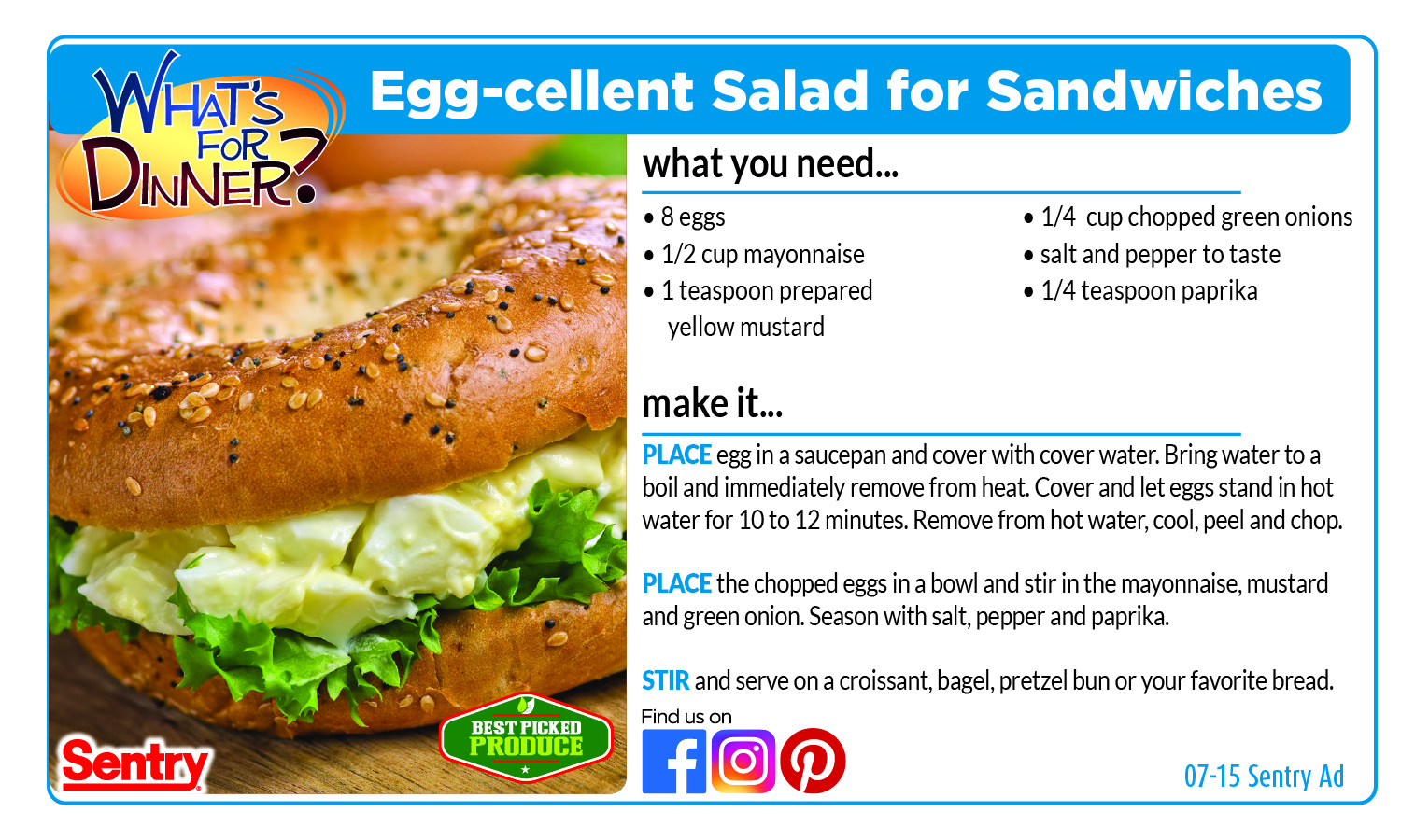 Recipe: Egg-cellent Salad for Sandwiches