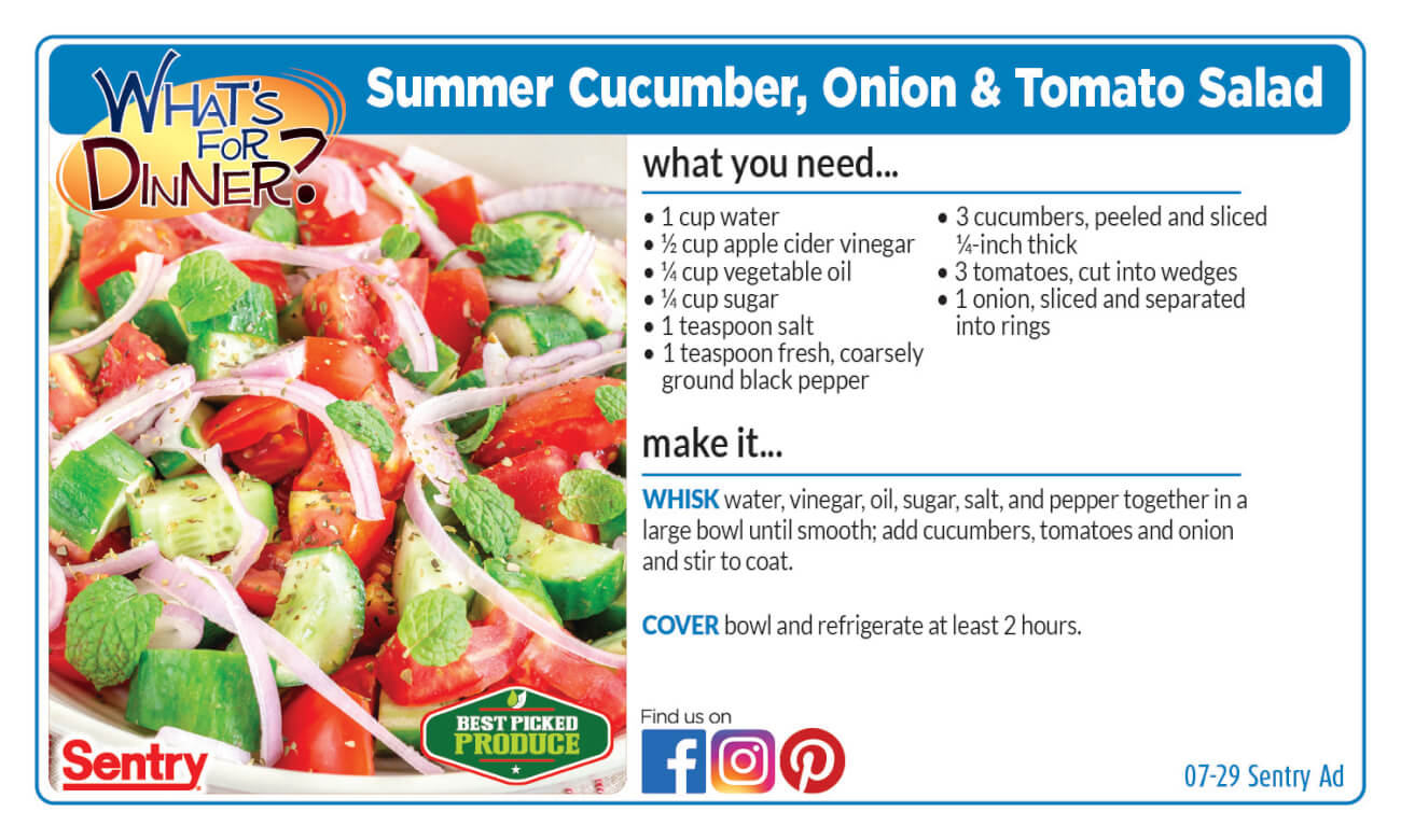 Recipe: Summer Cucumber, Onion & Tomato Salad