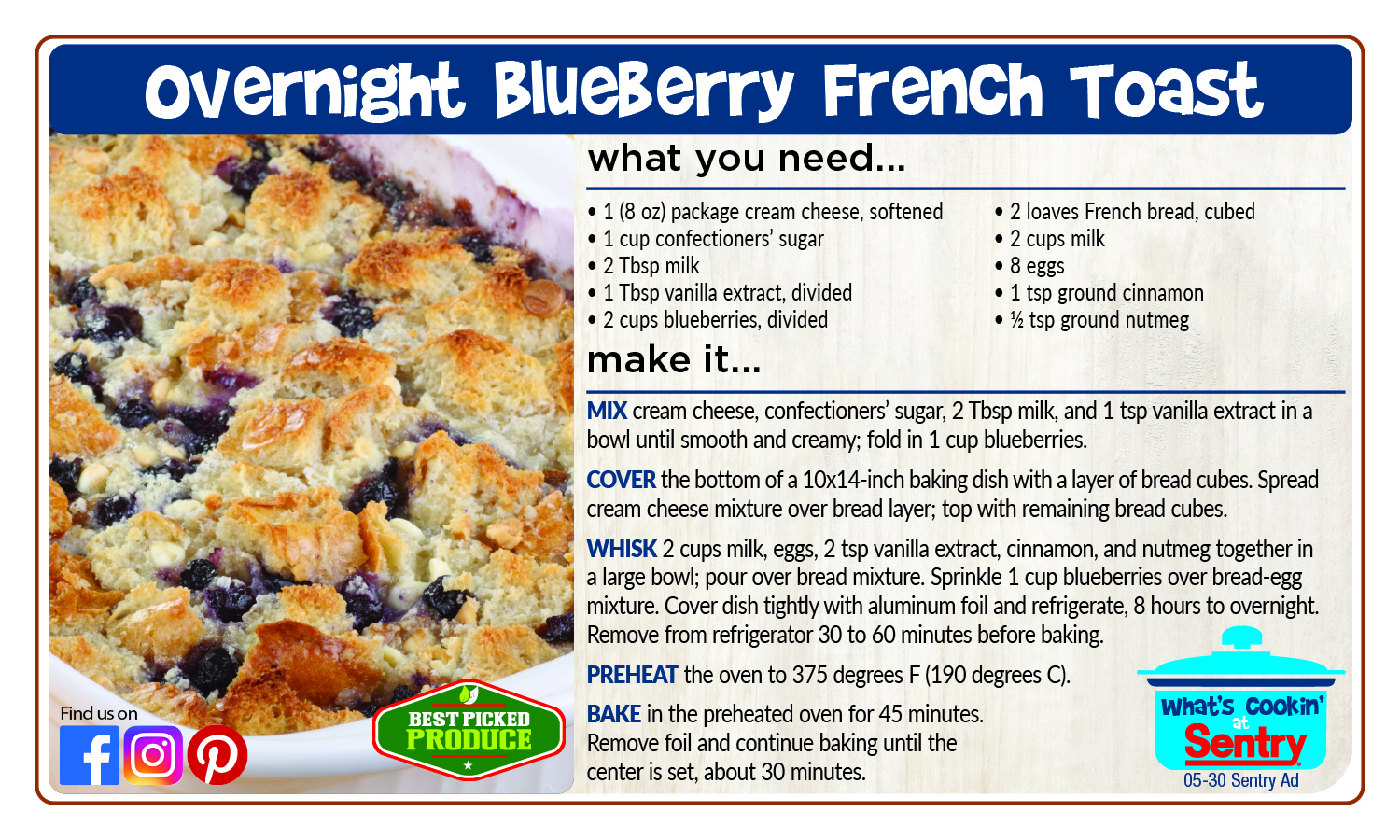 Recipe: Overnight Blueberry French Toast