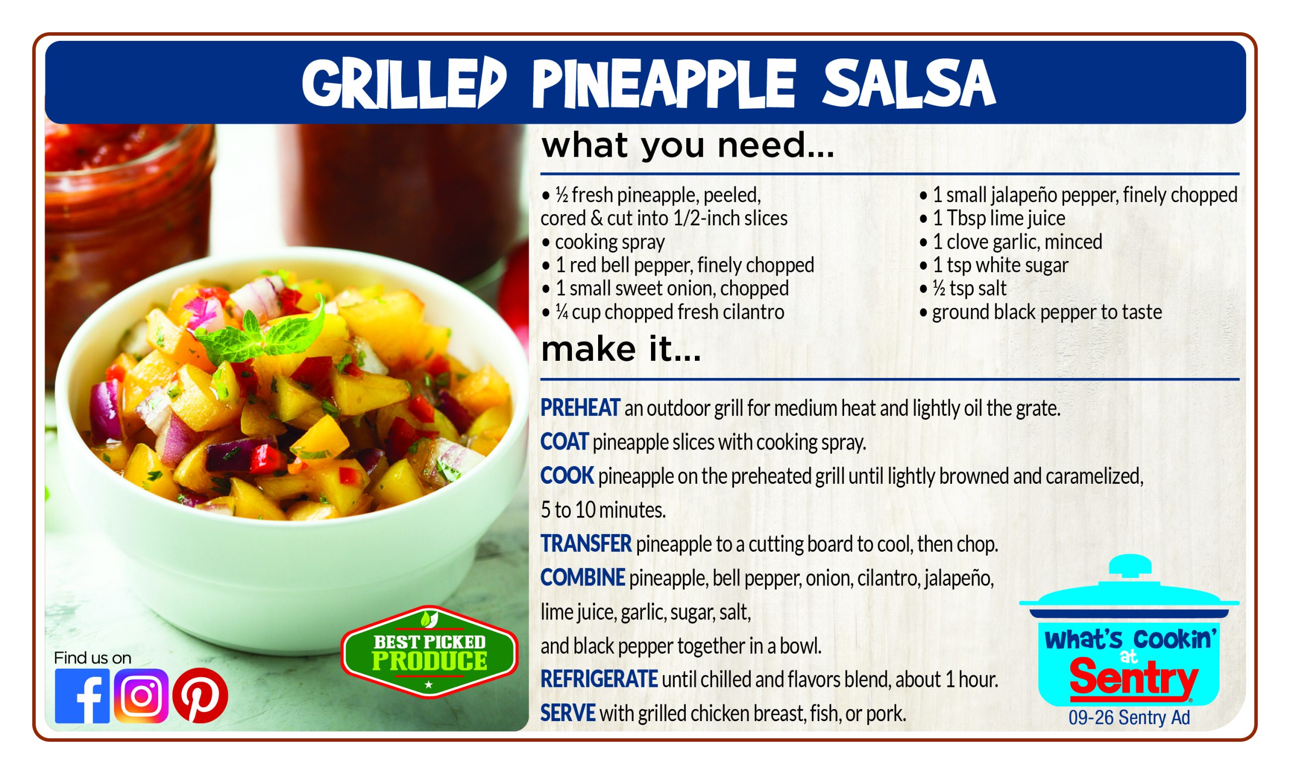 Grilled Pineapple Salsa