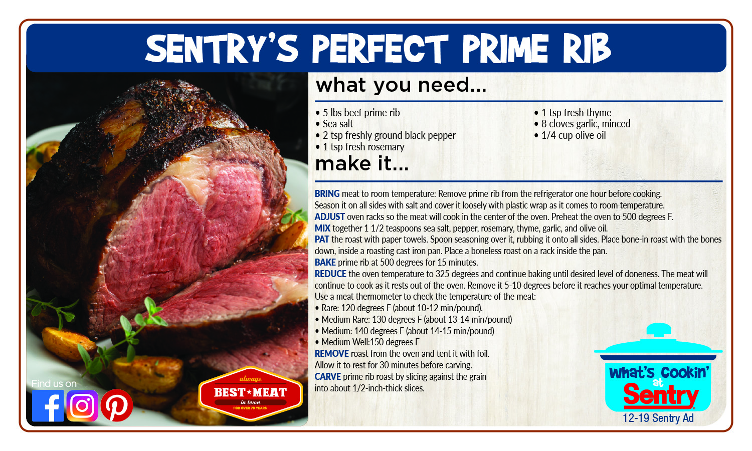 Sentry's Perfect Prime Rib